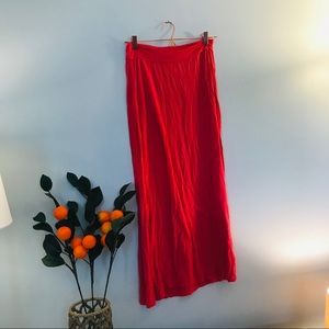Coral maxi skirt
